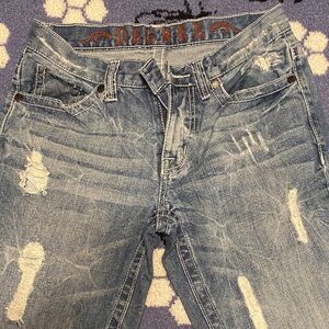Decree Light Blue Distressed Denim